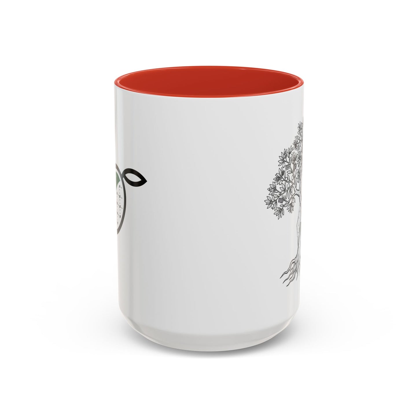 Tree of Life Accent Coffee Mug – Black Handle 11/15oz