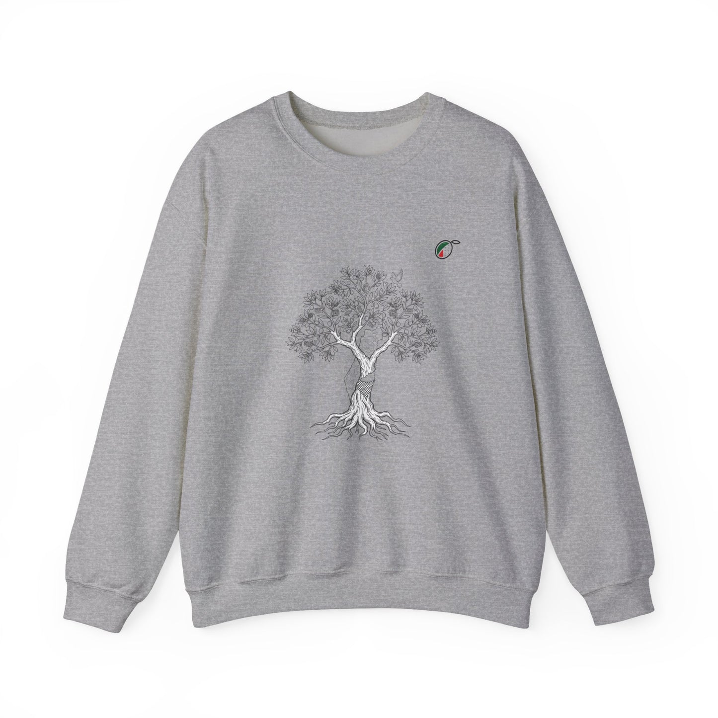 Tree of Life Crewneck Sweatshirt — Minimal Botanical Graphic, Nature Lover Pullover