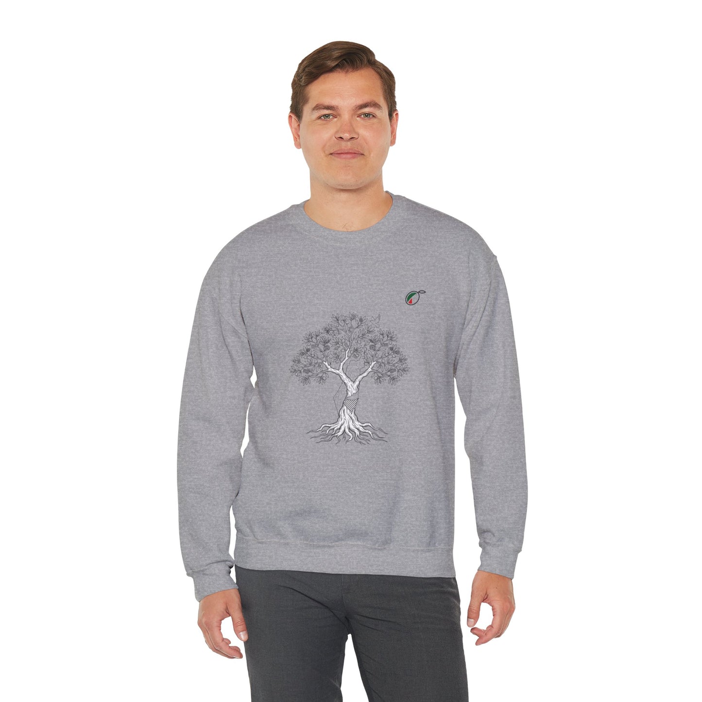 Tree of Life Crewneck Sweatshirt — Minimal Botanical Graphic, Nature Lover Pullover