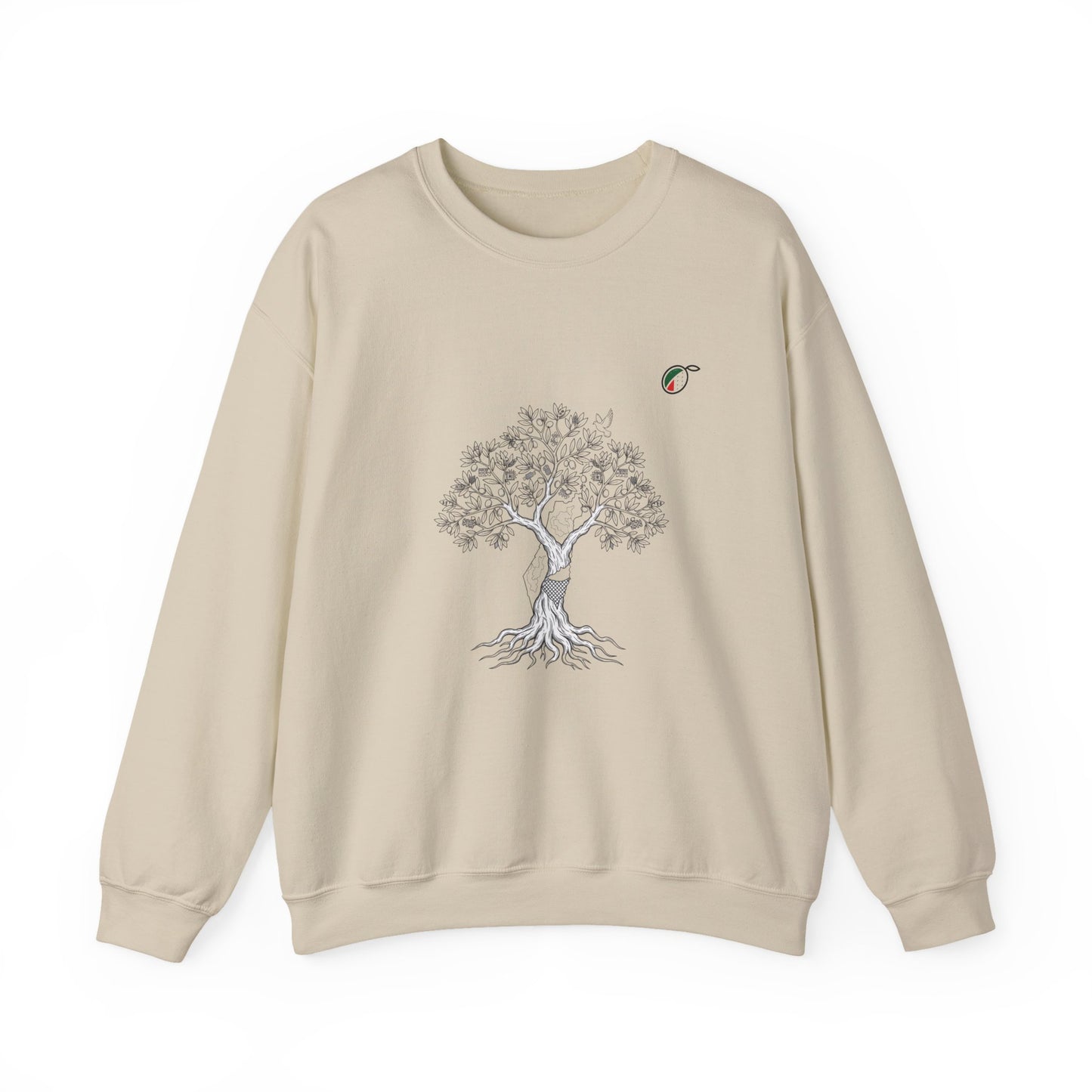 Tree of Life Crewneck Sweatshirt — Minimal Botanical Graphic, Nature Lover Pullover
