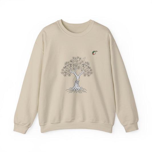 Tree of Life Crewneck Sweatshirt — Minimal Botanical Graphic, Nature Lover Pullover