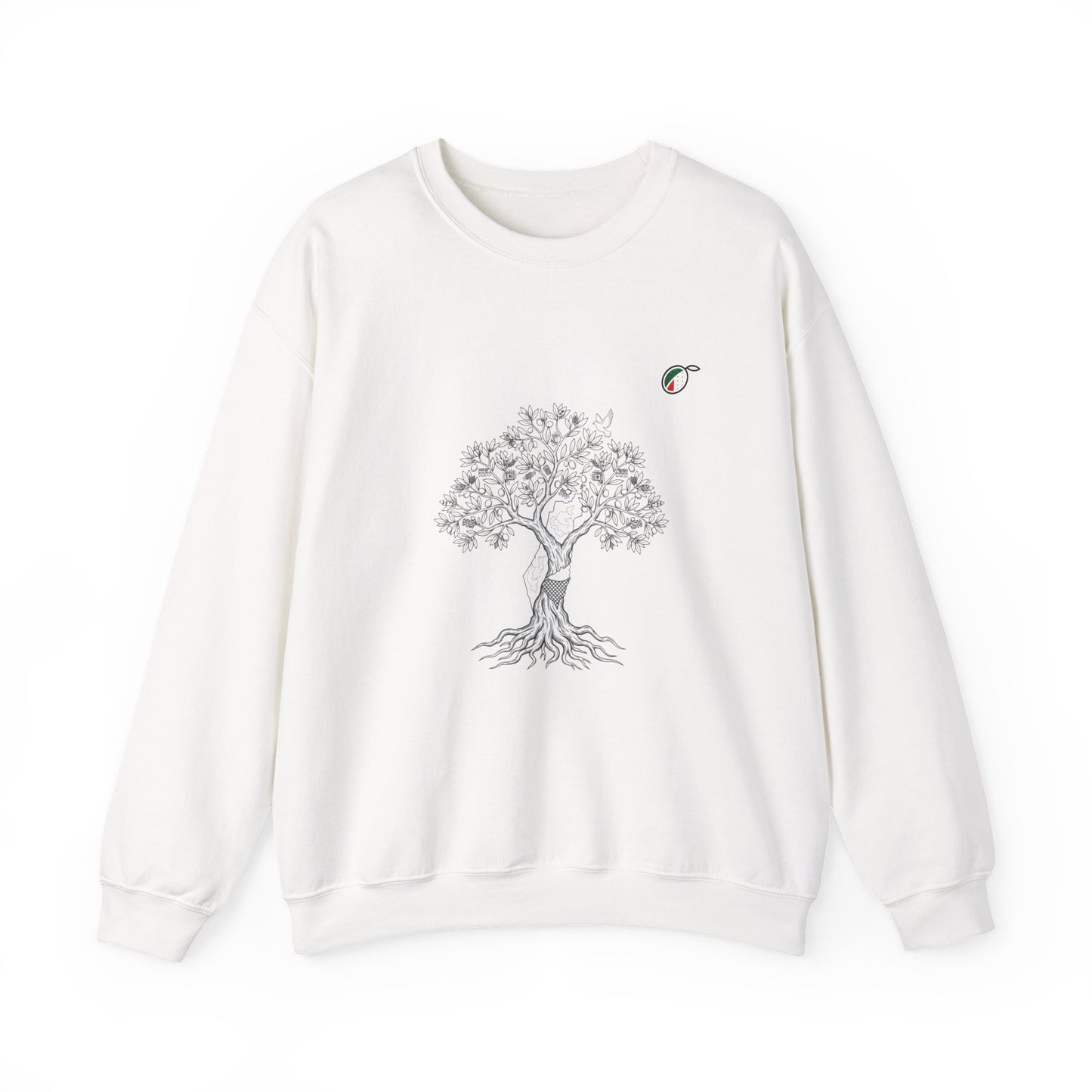 Tree of Life Crewneck Sweatshirt — Minimal Botanical Graphic, Nature Lover Pullover