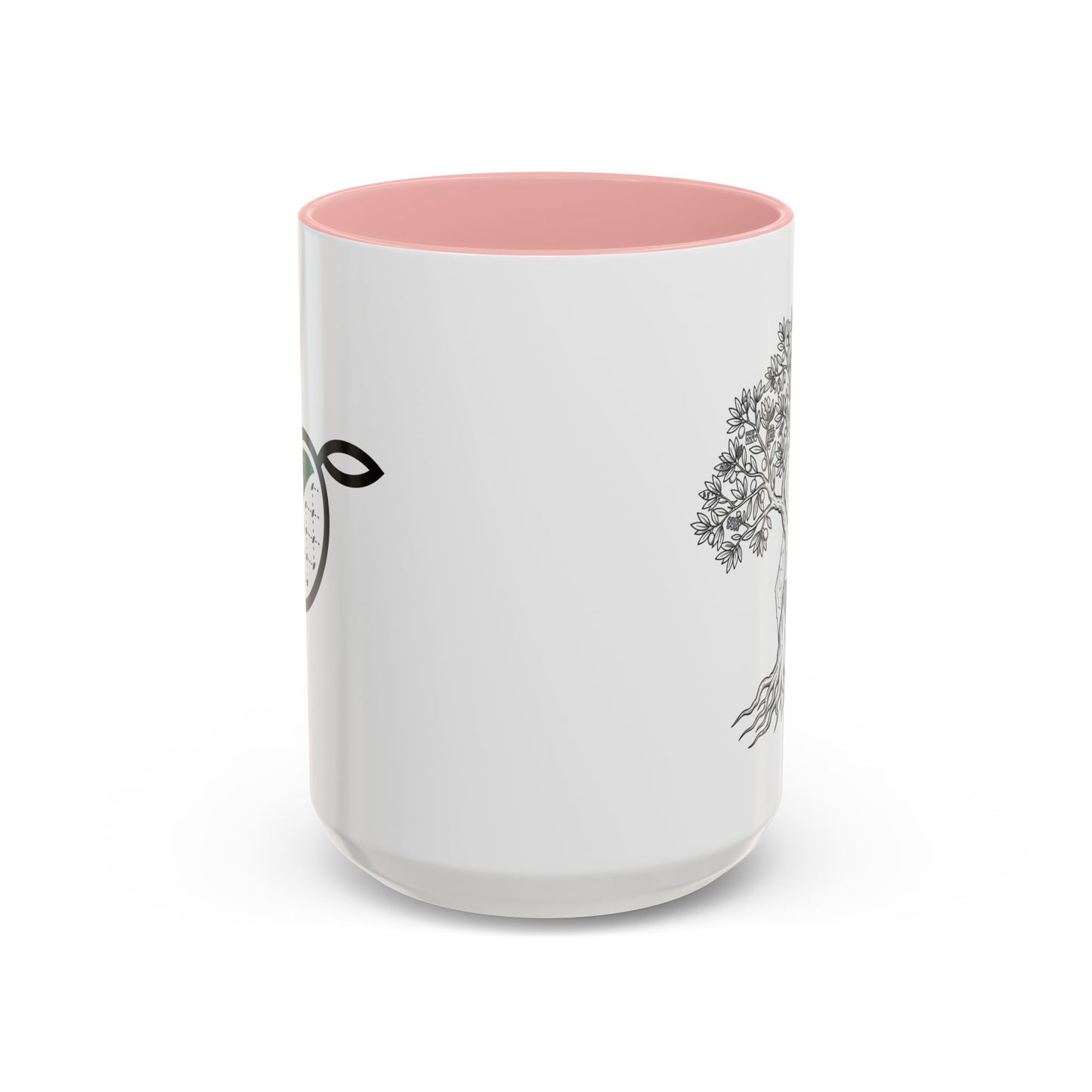 Tree of Life Accent Coffee Mug – Black Handle 11/15oz