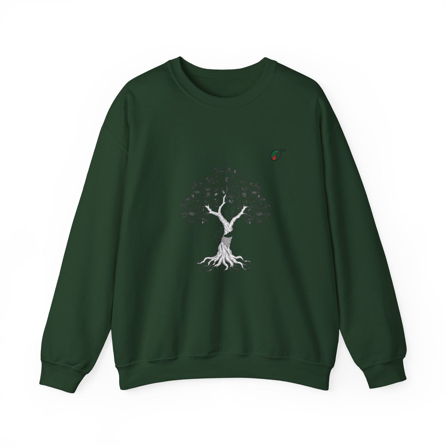 Tree of Life Crewneck Sweatshirt — Minimal Botanical Graphic, Nature Lover Pullover