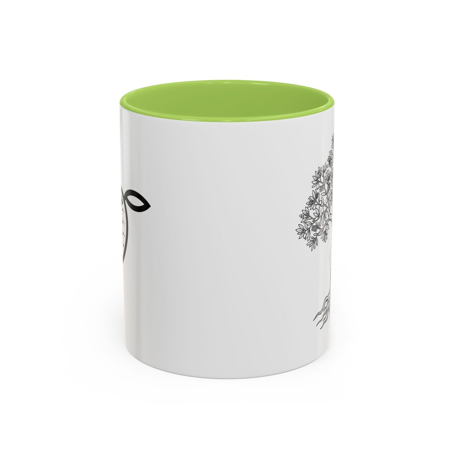 Tree of Life Accent Coffee Mug – Black Handle 11/15oz