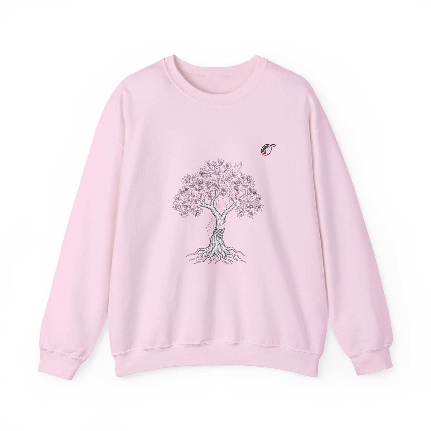 Tree of Life Crewneck Sweatshirt — Minimal Botanical Graphic, Nature Lover Pullover