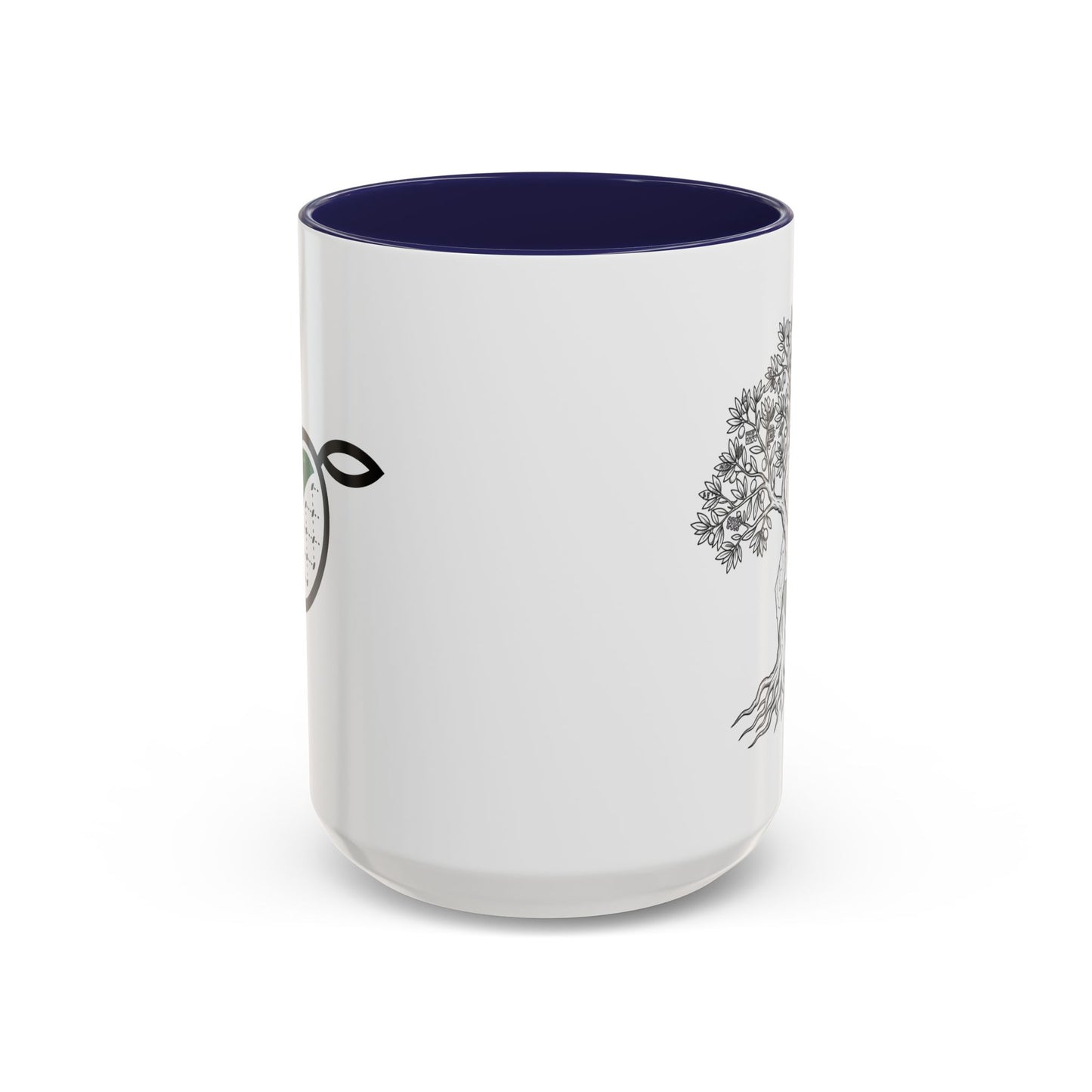 Tree of Life Accent Coffee Mug – Black Handle 11/15oz