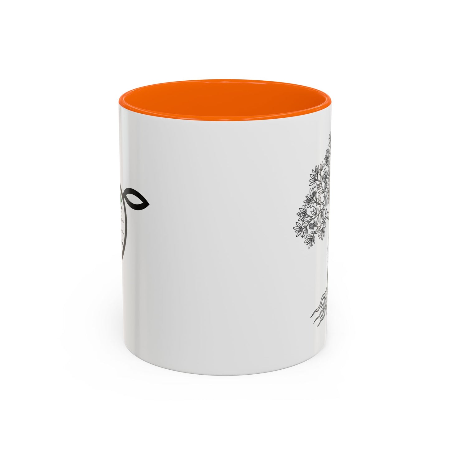 Tree of Life Accent Coffee Mug – Black Handle 11/15oz