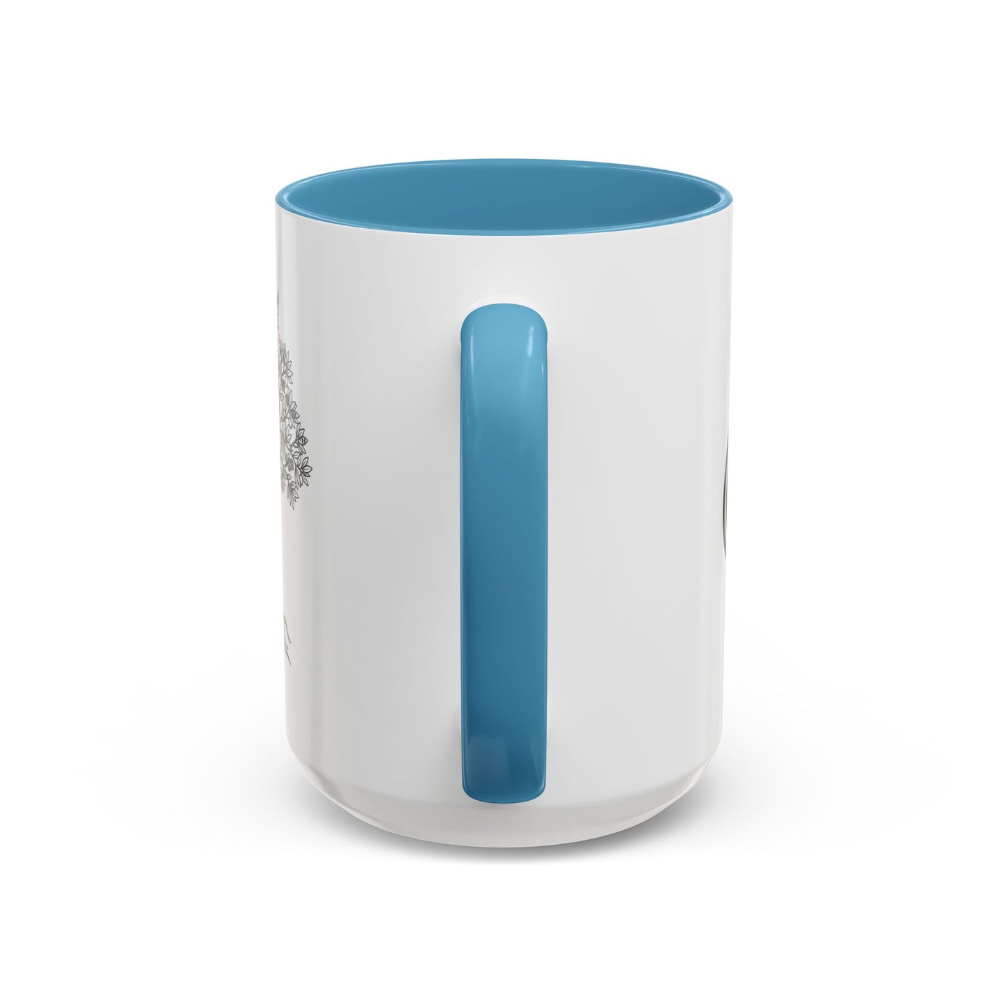 Tree of Life Accent Coffee Mug – Black Handle 11/15oz