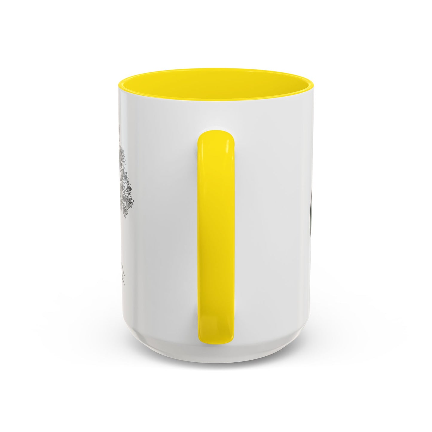 Tree of Life Accent Coffee Mug – Black Handle 11/15oz