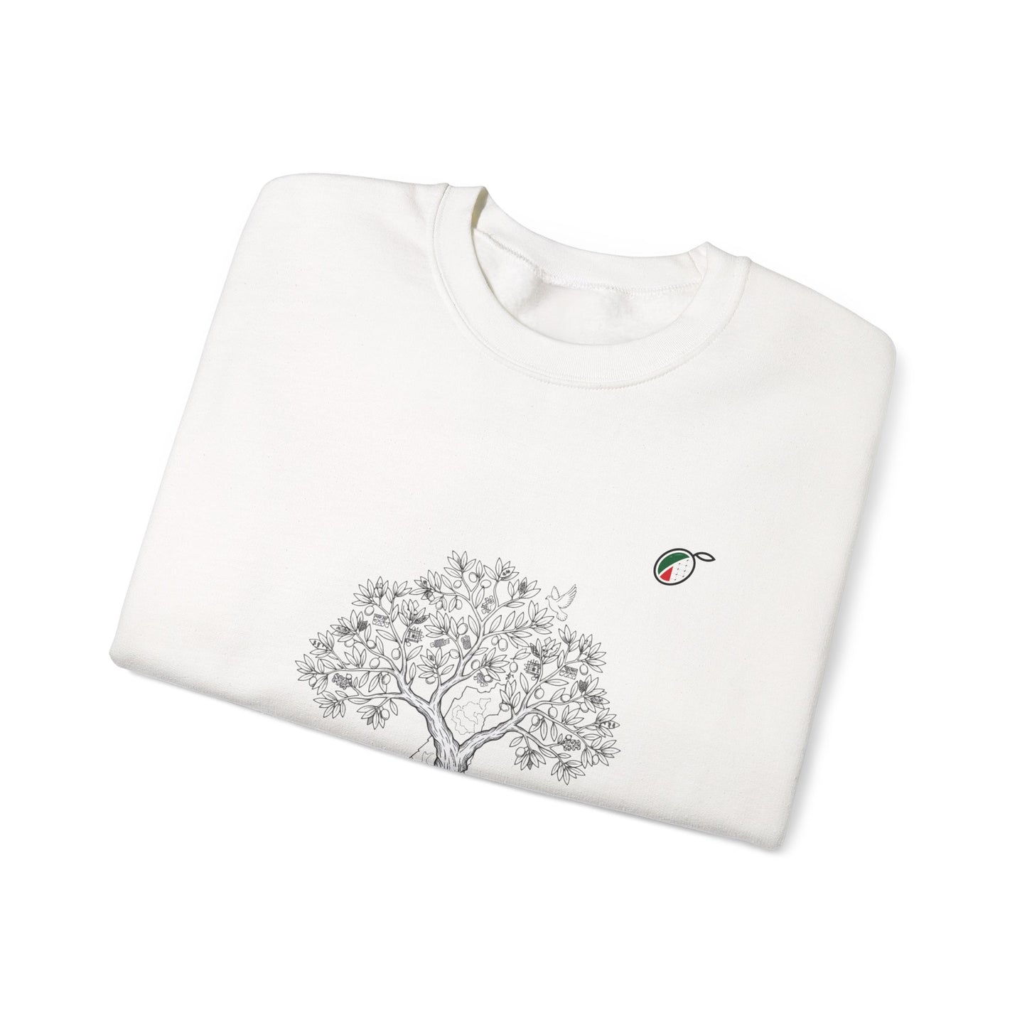 Tree of Life Crewneck Sweatshirt — Minimal Botanical Graphic, Nature Lover Pullover