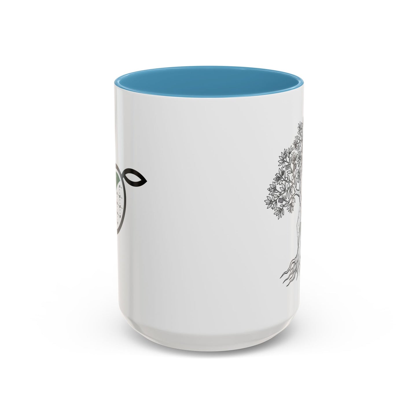 Tree of Life Accent Coffee Mug – Black Handle 11/15oz