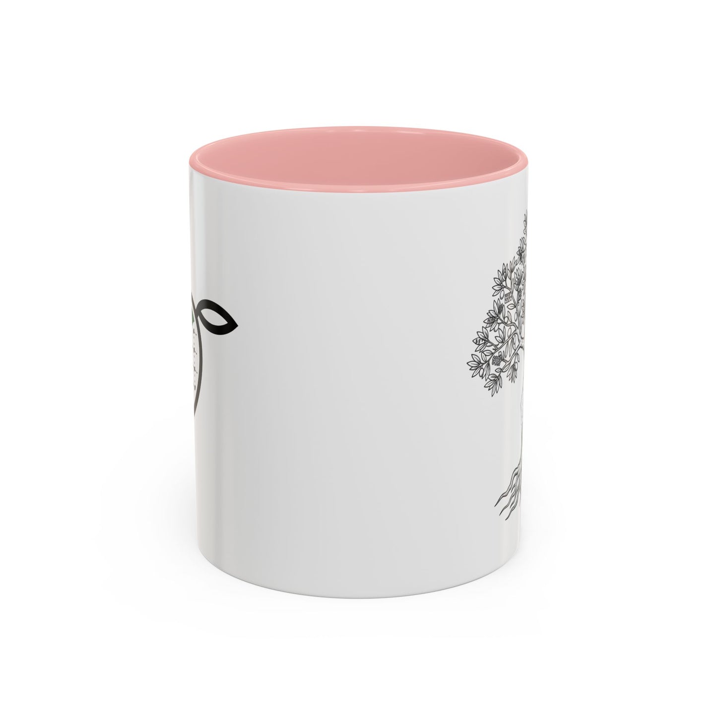 Tree of Life Accent Coffee Mug – Black Handle 11/15oz